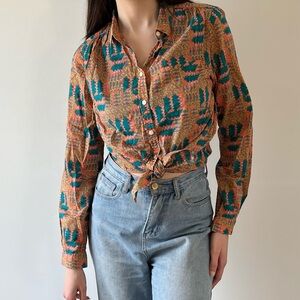 🪴 patterned button up shirt